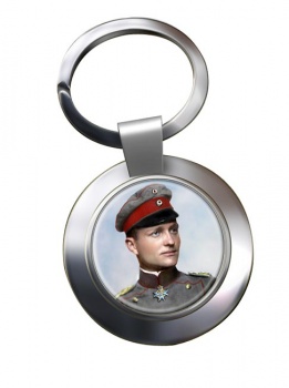 Manfred von Richthofen Chrome Key Ring