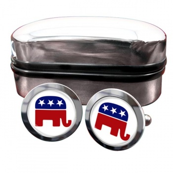 Republican Round Cufflinks