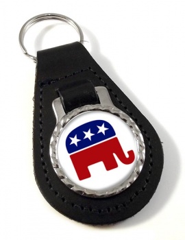 Republican Leather Key Fob