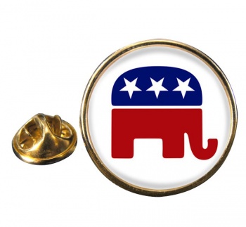 Republican Round Pin Badge