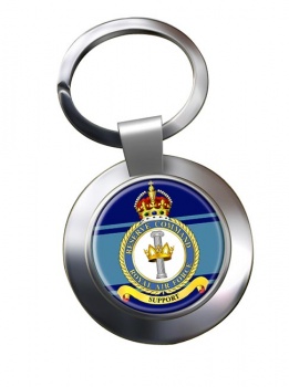 Reserve Command (Royal Air Force) Chrome Key Ring