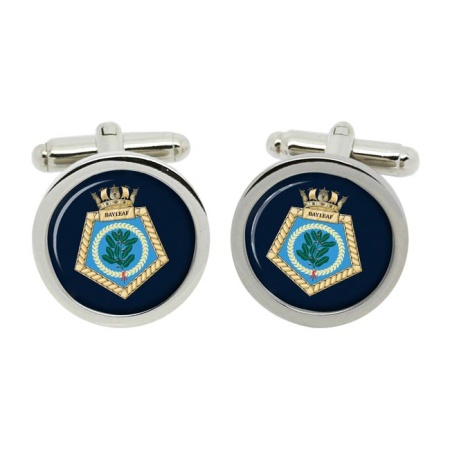 RFA Bayleaf, Royal Navy Cufflinks in Box