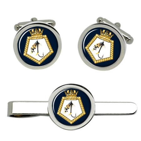 RFA Black Ranger, Royal Navy Cufflink and Tie Clip Set