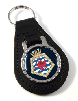 RFA Cardigan Bay (Royal Navy) Leather Key Fob