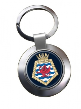 RFA Cardigan Bay (Royal Navy) Chrome Key Ring