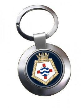 RFA Fort George (Royal Navy) Chrome Key Ring