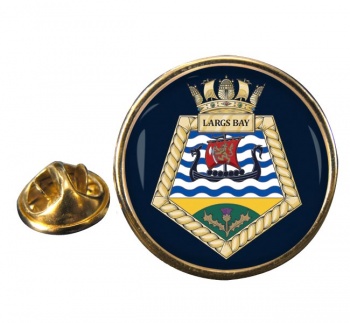 RFA Largs Bay (Royal Navy) Round Pin Badge