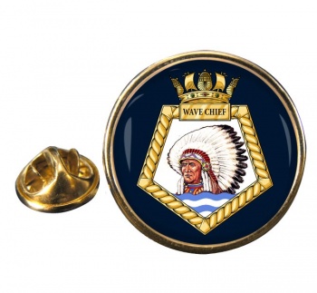 RFA Wave Chief (Royal Navy) Round Pin Badge