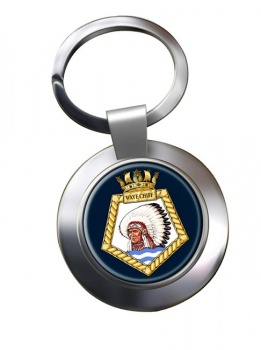 RFA Wave Chief (Royal Navy) Chrome Key Ring