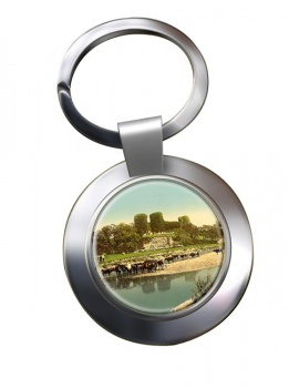 Rhuddlan Castle Chrome Key Ring