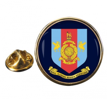 Royal Marines Reserves Merseyside Round Pin Badge