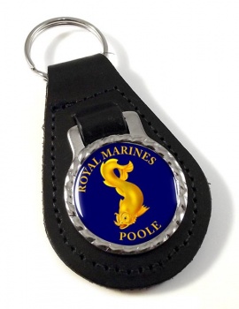 Royal Marines Reserves Poole Leather Key Fob
