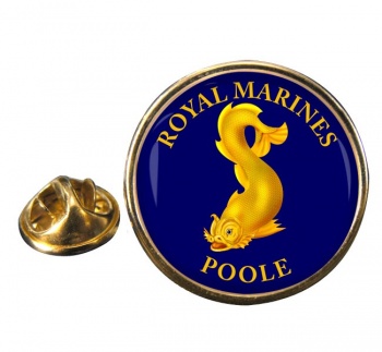 Royal Marines Reserves Poole Round Pin Badge