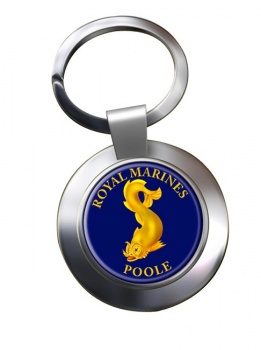 Royal Marines Reserves Poole Chrome Key Ring