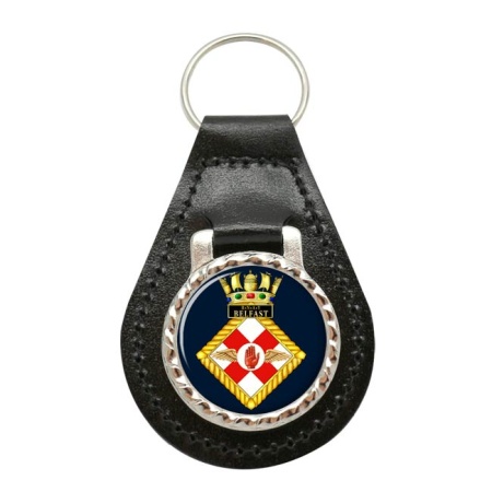 RNAY Belfast, Royal Navy Leather Key Fob
