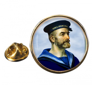 Royal Navy Sailor Round Pin Badge