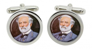 Robert E Lee Round Cufflinks