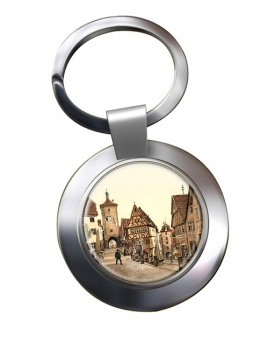 Rothenburg Bavaria Chrome Key Ring