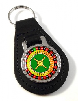 Roulette Leather Key Fob
