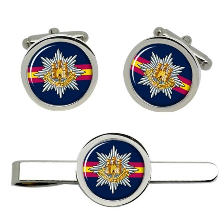 Royal Anglian Regiment, British Army Cufflinks and Tie Clip Set