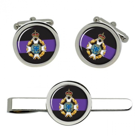 Royal Army Chaplains' Department (Christian), British Army CR Cufflinks and Tie Clip Set