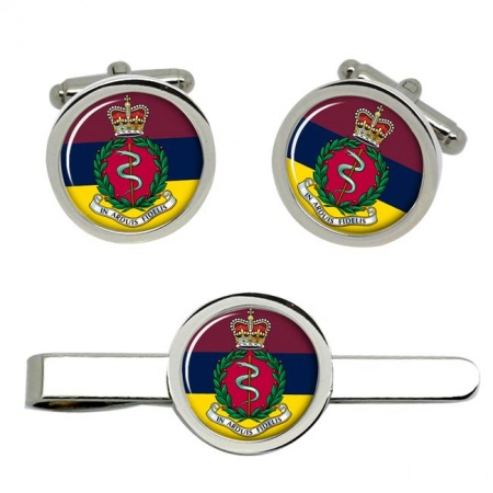 Royal Army Medical Corps (RAMC), British Army ER Cufflinks and Tie Clip Set