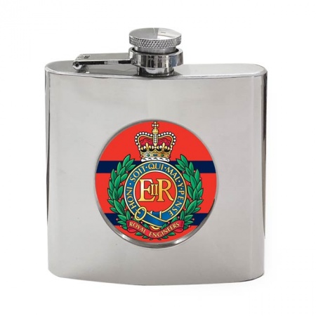 Corps of Royal Engineers (RE), British Army ER Hip Flask