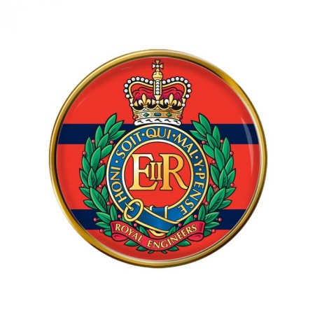 Corps of Royal Engineers (RE), British Army ER Pin Badge