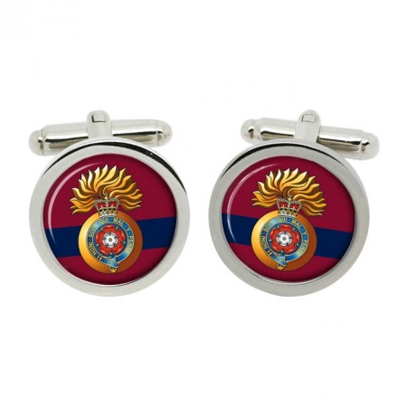 Royal Fusiliers (City of London Regiment) 1953, British Army Cufflinks in Chrome Box