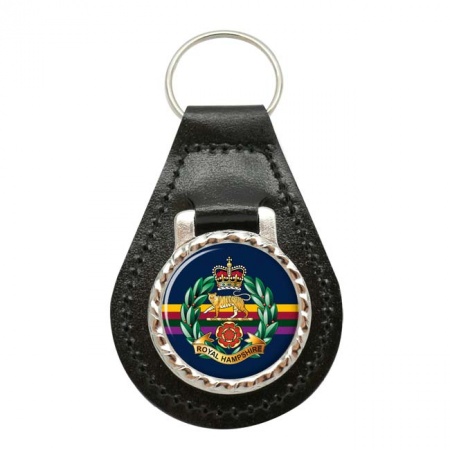 Royal Hampshire Regiment, British Army Leather Key Fob