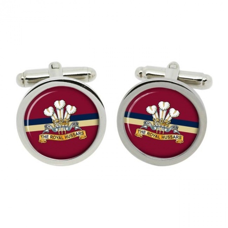 Royal Hussars (Prince of Wales's Own), British Army Cufflinks in Chrome Box