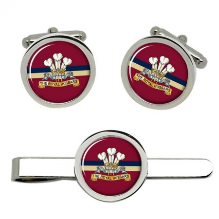Royal Hussars (Prince of Wales's Own), British Army Cufflinks and Tie Clip Set