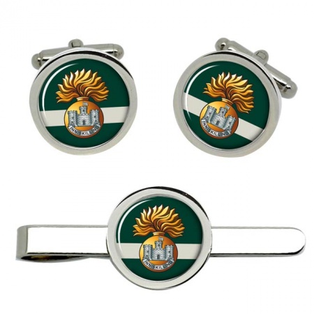 Royal Inniskilling Fusiliers, British Army Cufflinks and Tie Clip Set