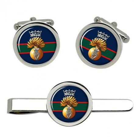 Royal Irish Fusiliers, British Army Cufflinks and Tie Clip Set