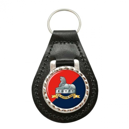 Royal Lincolnshire Regiment, British Army Leather Key Fob