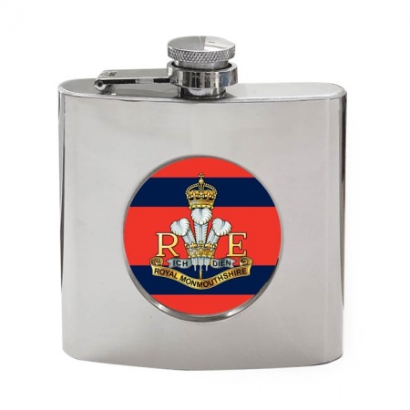 Royal Monmouthshire Royal Engineers (R Mon RE), British Army CR Hip Flask
