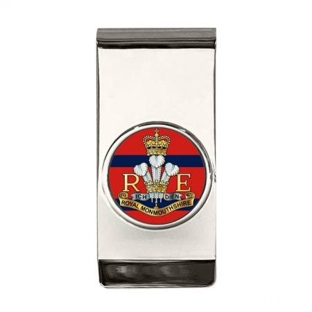 Royal Monmouthshire Royal Engineers (R Mon RE), British Army ER Money Clip