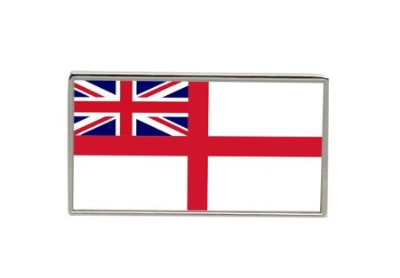 Royal Navy White Ensign Rectangle Tie Pin