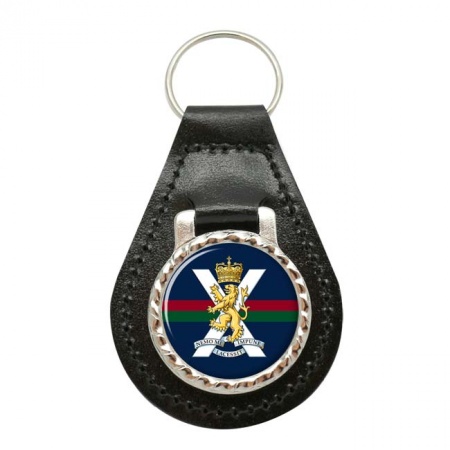 Royal Regiment of Scotland, British Army ER Leather Key Fob