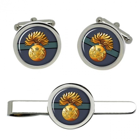Royal Scots Fusiliers, British Army Cufflinks and Tie Clip Set