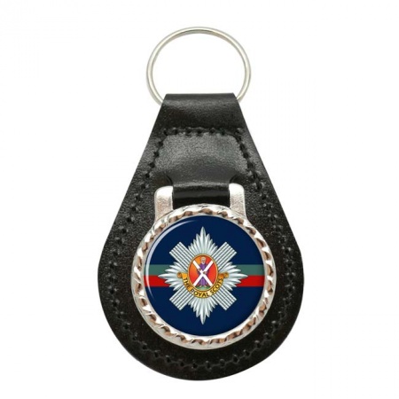 Royal Scots, British Army Leather Key Fob