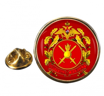 Russian Army Round Pin Badge