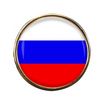 Russia Round Pin Badge