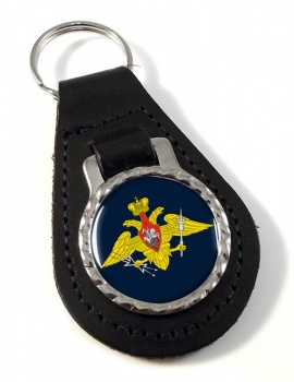 Russian Aerospace Defence Leather Key Fob
