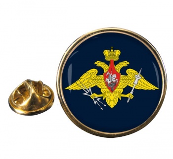 Russian Aerospace Defence Round Pin Badge