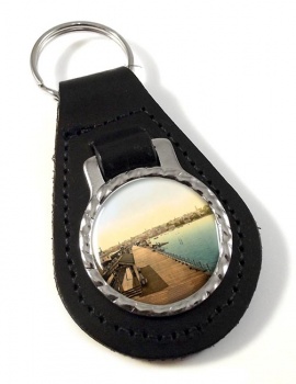 Ryde Pier Isle of Wight Leather Key Fob