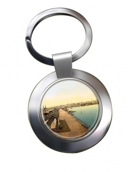 Ryde Pier Isle of Wight Chrome Key Ring