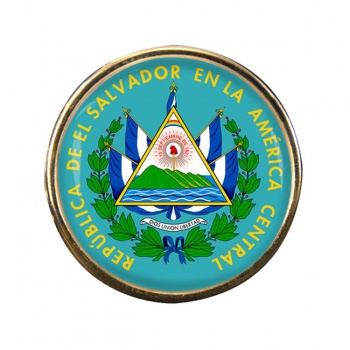 El Salvador Round Pin Badge