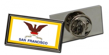San Francisco CA Flag Pin Badge