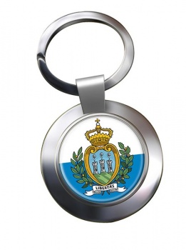 San Marino Metal Key Ring